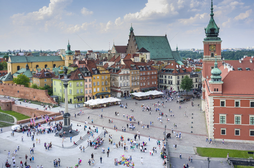 波兰华沙老城与皇家城图片