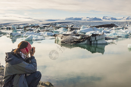 冰岛Jokulsarlon环礁湖图片