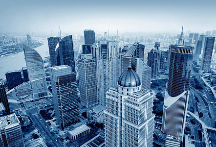 大都市的现代摩天大楼上海图片