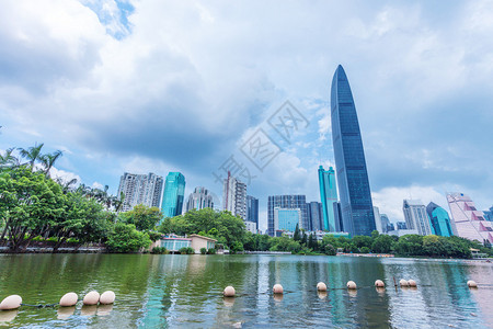 现代城市深圳市的天图片
