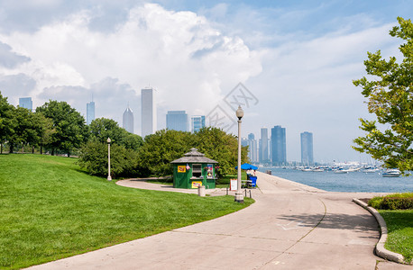 密歇根湖公园美国芝加哥天图片