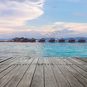 维京群岛海滩的Bu背景