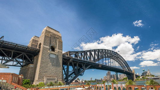悉尼港桥的美景在澳洲阳图片