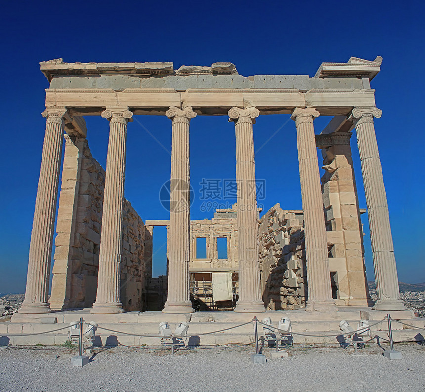 希腊雅典安克罗波利斯Erehtheion寺庙图片