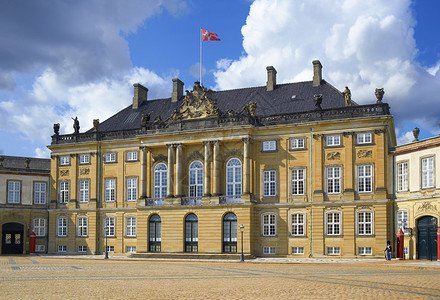 Amalienburg宫大楼由丹麦哥本哈根的皇家图片