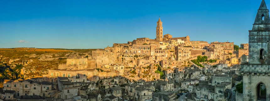 日落时古老的Matera镇SassidiMatera图片