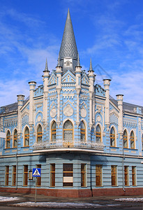 乌克兰切尔卡瑟的老建筑高清图片