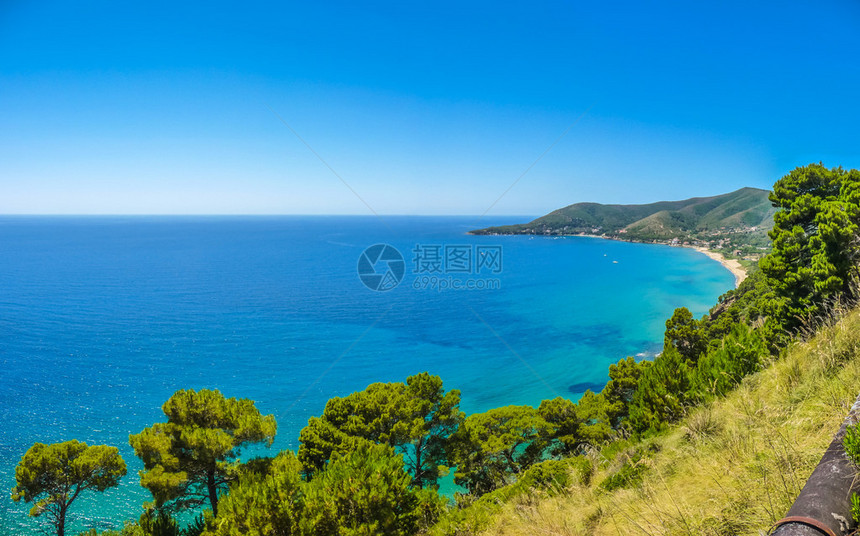 意大利南部坎帕尼亚萨莱诺省奇伦坦海岸美丽的图片