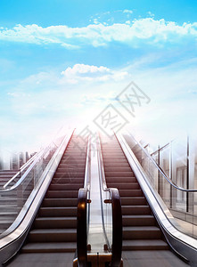 通往天堂的阶梯概念背景图片