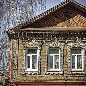 俄罗斯萨马拉传统老旧房图片