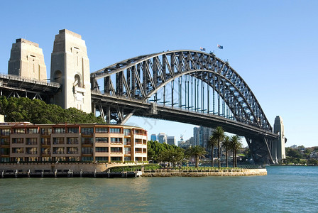 著名的港口大桥澳大高清图片