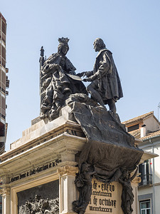 西班牙安达卢西亚格拉纳达格拉纳达伊莎贝尔拉卡托利卡广场费迪南德和伊图片