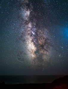 百万颗恒星和惊人的银河在图片
