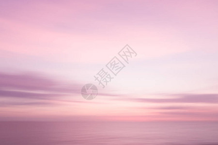 摘要粉色日落天空和海洋自然背景模图片