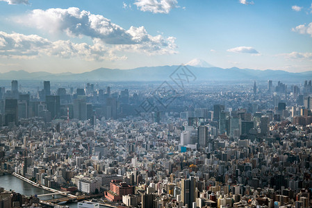 从东京晴空塔看东京图片