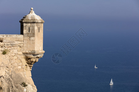 来自城堡的地中海游客或旅行信息海报的漂亮照片文本空间等图片
