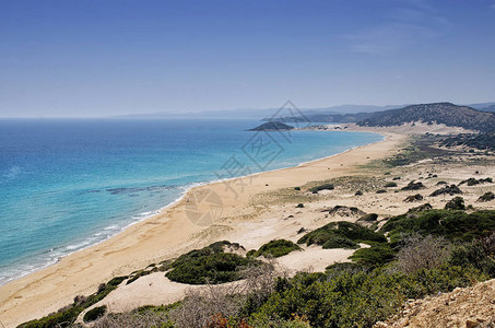 黄金海滩塞浦路斯最好的海滩卡帕斯半岛图片