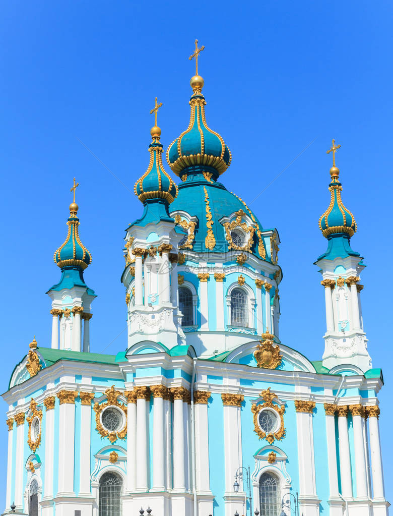 乌克兰基辅的圣安德鲁教堂图片