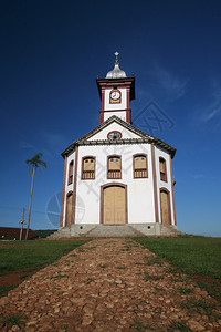 巴西米纳斯吉拉斯州的殖民教堂图片