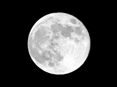 夜里满月在黑背景图片