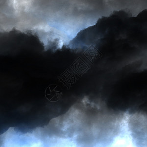蓝雨背景图带云彩图片