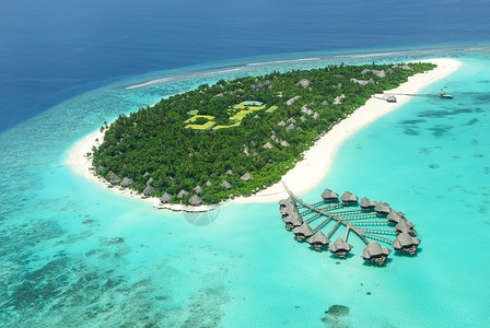 印度洋热带岛屿马尔代夫背景图片