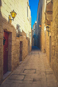 Mdina市街道马耳他图片