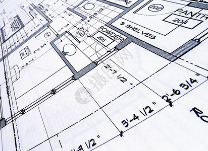 从角度特写蓝图图片