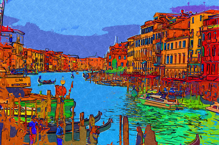 一个非常漂亮和有用的威尼斯艺术插图图片