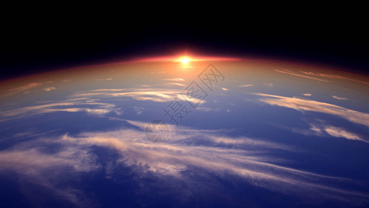 从空间的角度来看太阳在世界的图片
