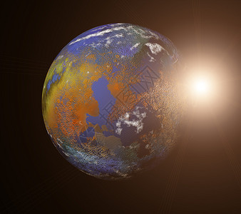 宇宙中的和阳光明耀的太阳由美国航天局提供的图像插画