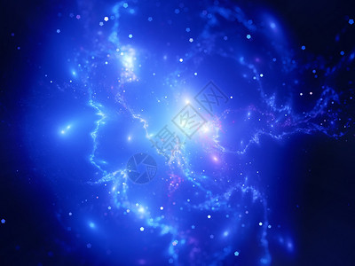 计算机生成了抽象背景的抽象背景空间中的蓝色图片