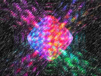 彩色ufo分形蜡笔图片