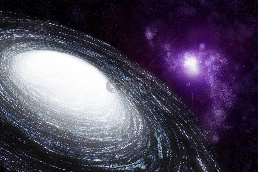 深空的螺旋星系图片