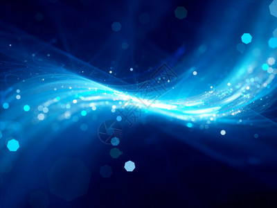雷迪生蓝色发光的新技术背景与粒子计算机生设计图片