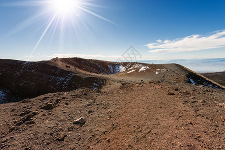 火山口西尔维斯特里高清图片