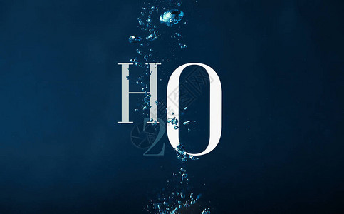 水背景中的h2o化图片