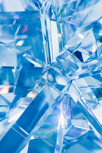 水晶折射的抽象蓝色背景背景图片