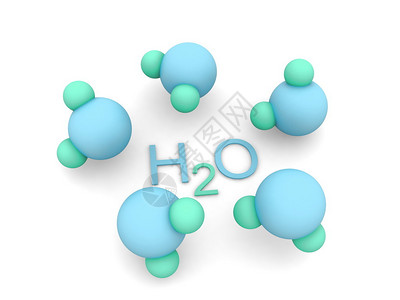 水分子图片