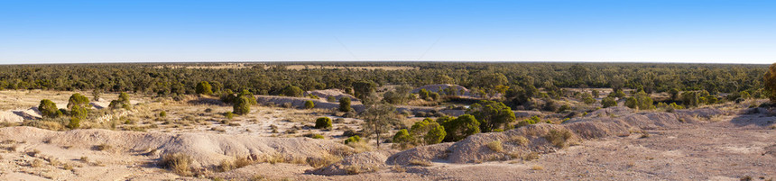 澳大利亚内陆蛋白石矿场全景图片
