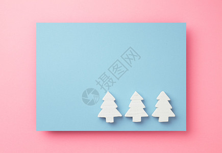 圣诞贺卡背景与圣诞树图片