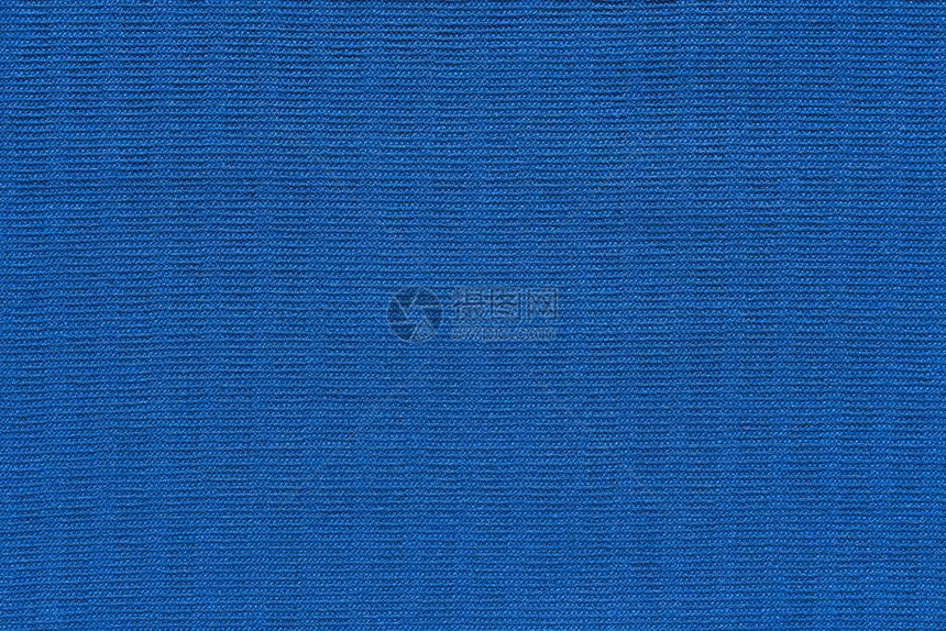羊毛织物或蓝色纺织品棉制品的抽象编图片