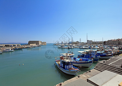 希腊克列特希拉里昂港和库尔斯堡图片