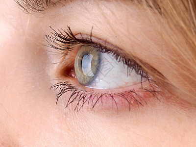 女人身体的一部分眼睛视线的概念图片