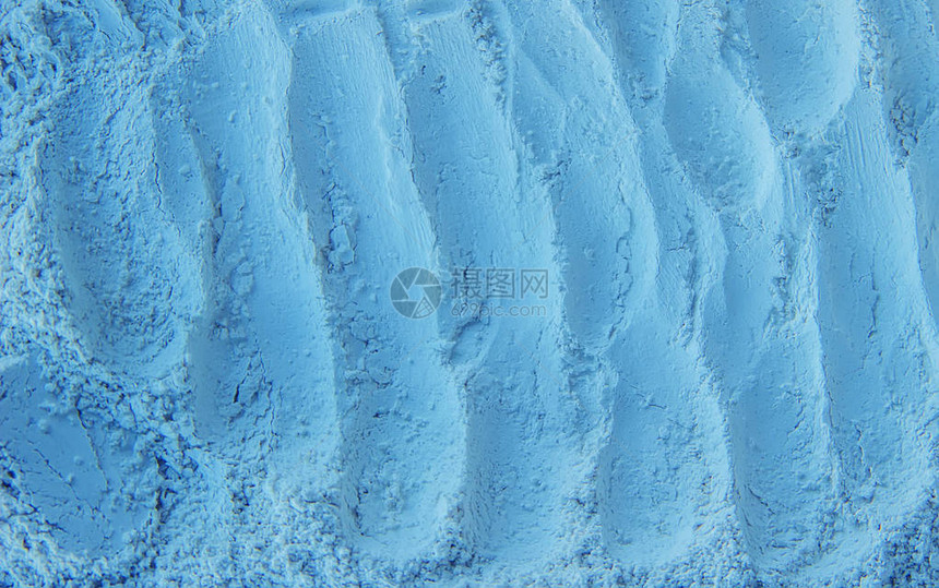 蓝色粘土粉的干面罩图片