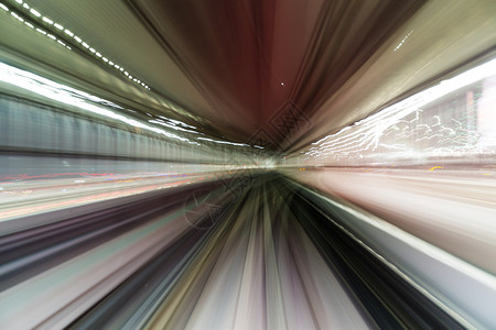 隧道车驾驶运动模糊图片