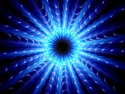 蓝光人工智能计算机生成抽象背景的背景图片
