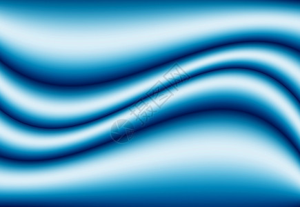 3D效果的蓝色波背景图片