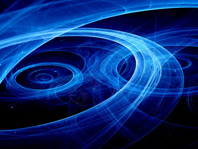 空间的蓝色等离子射线计算机图片