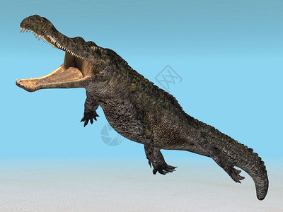 恐鳄计算机生成的3D插图设计图片